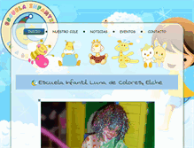 Tablet Screenshot of lunadecolores.com